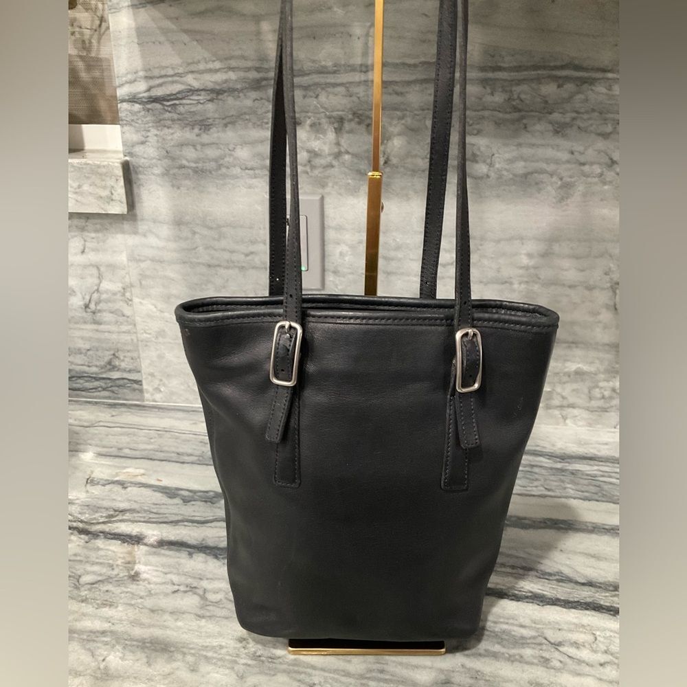 Coach Vintage Legacy Black Leather Tote - Picture 9 of 12